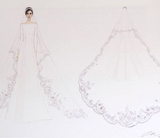la robe du mariage princier Givenchy
