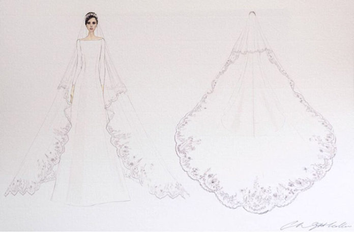 la robe du mariage princier Givenchy
